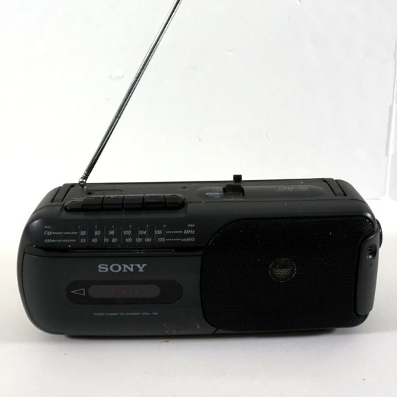 Sony CFM-155 Portable AM FM Radio Cassette Player Recorder Tested Antenna - Picture 1 of 11